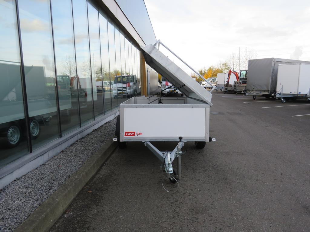 Easyline Gesloten aanhangwagen enkelas 250x130x60cm 750kg